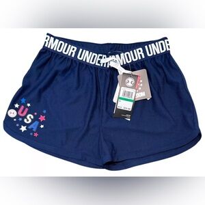 Under Armour | Girls UA Play Up Americana Shorts | Size YLG 14-16  NWT BRAND NEW